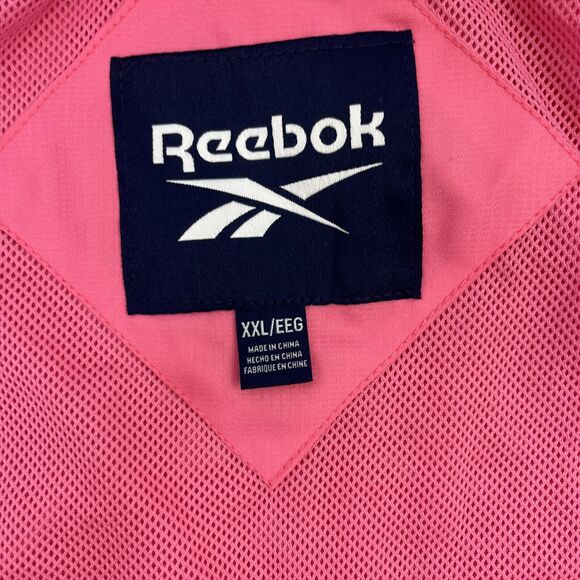 NWT Reebok Women's Windbreaker Jacket Laser Pink & Black XXL Retail $125 Charity - Picture 13 of 15